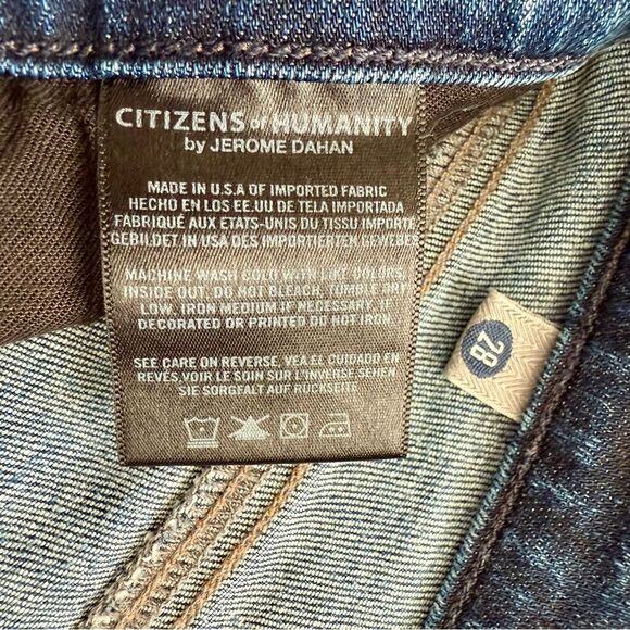 CITIZENS OF HUMANITY Avedon Skinny Jeans Mid Rise Spectrum Wash Blue Size 28 - Picture 8 of 11